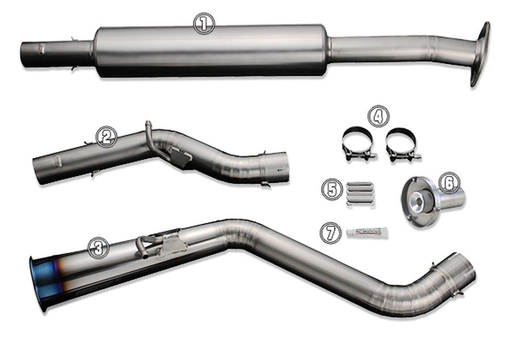 Tomei Ti Exhaust Replacement Part for 12-21 FRS/BRZ/86 TB6090-SB03B Type-60R - Tail Pipe #3