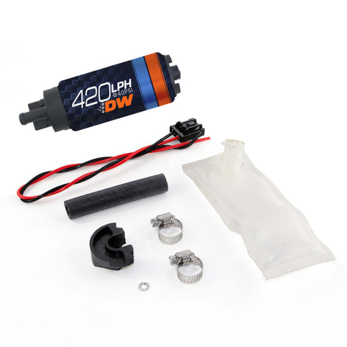 Deatschwerks DW420 420Lph In-Tank Fuel Pump w/Install Kit for 94-02 Nissan S14/S15