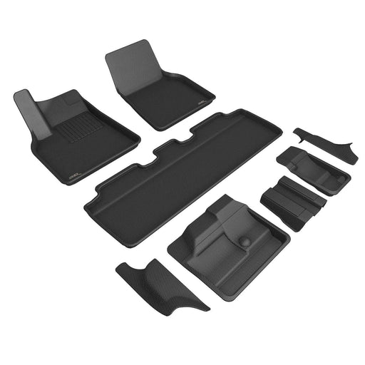 3D MAXpider Floor Mat For TESLA MODEL Y 7-SEAT 2021-2024 KAGU BLACK R1 R2 R33D MAXpider