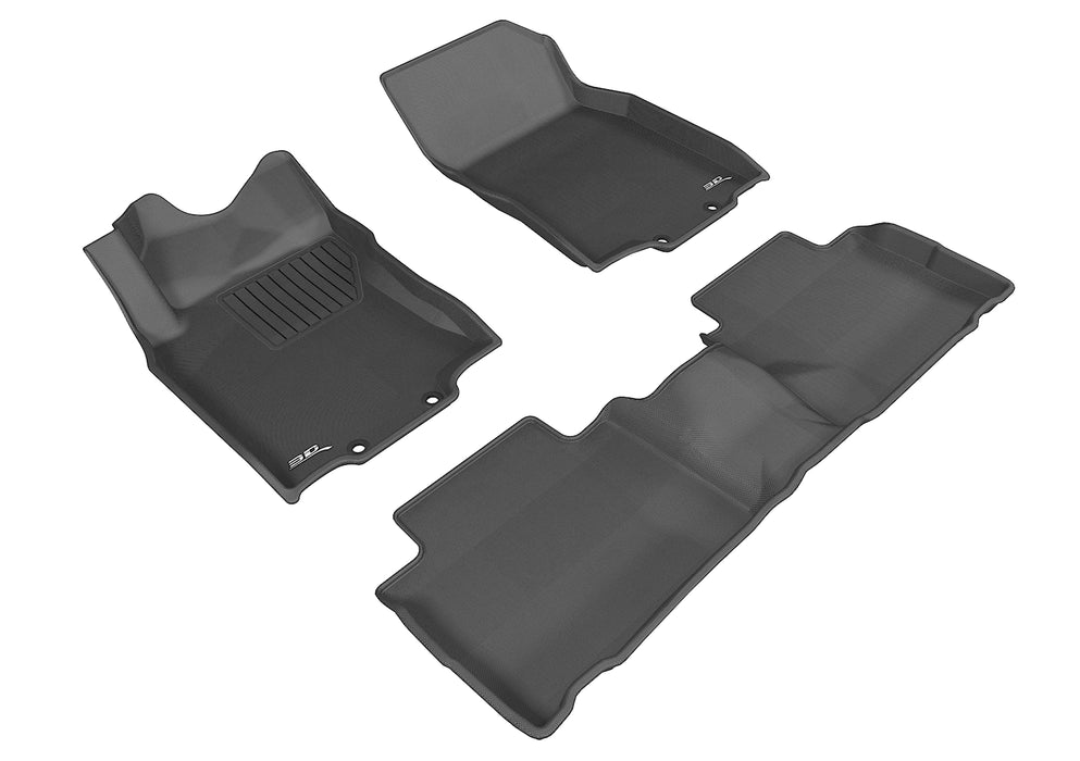 3D MAXpider Floor Mat For NISSAN ROGUE 2014-2020 KAGU BLACK R1 R23D MAXpider