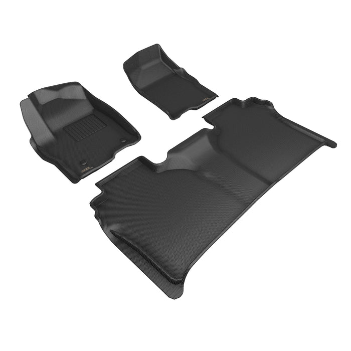 3D MAXpider Floor Mat For GMC SIERRA CREW CAB 2019-2024 BUCKET SEATS KAGU BLACK R1 R23D MAXpider