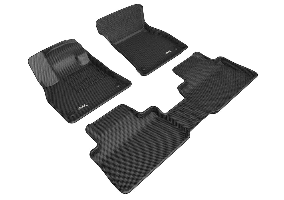 3D MAXpider Floor Mat For AUDI E-TRON 2019-2024 / E-TRON S 2022-2024 / E-TRON SPORTBACK 2022-2024/ E-TRON SPORTBACK S 2022-2024 KAGU BLACK R1 R23D MAXpider