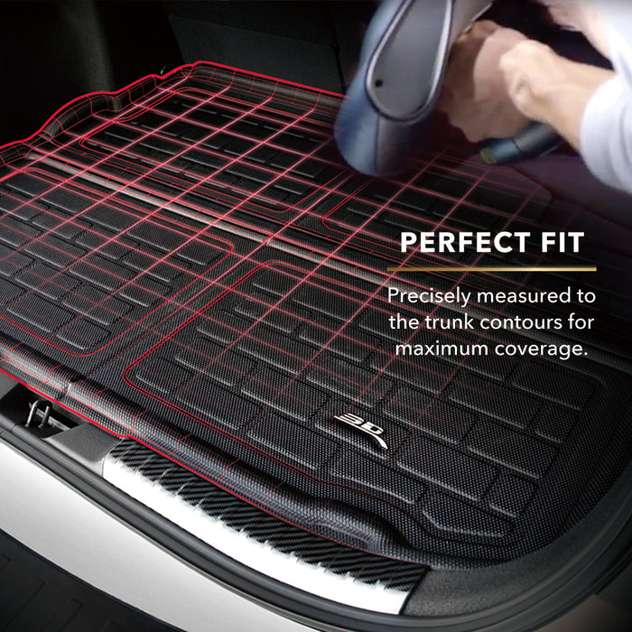 3D MAXpider Cargo Mat For NISSAN ROGUE 5-SEAT 2014-2020 KAGU BLACK STOWABLE CARGO LINER3D MAXpider