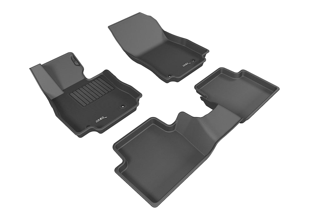 3D MAXpider Floor Mat For TOYOTA YARIS 2019-2020 / YARIS IA 2017-2018 KAGU BLACK R1 R2