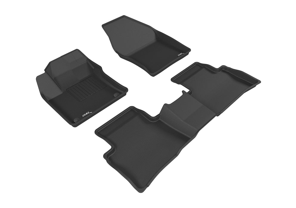 3D MAXpider Floor Mat For TOYOTA PRIUS 2016-2022 / PRIUS PRIME 2017-2021 KAGU BLACK R1 R23D MAXpider