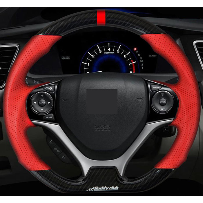 Buddy Club Sport Steering Wheel Carbon for 2012-15 Honda Civic Time Attack