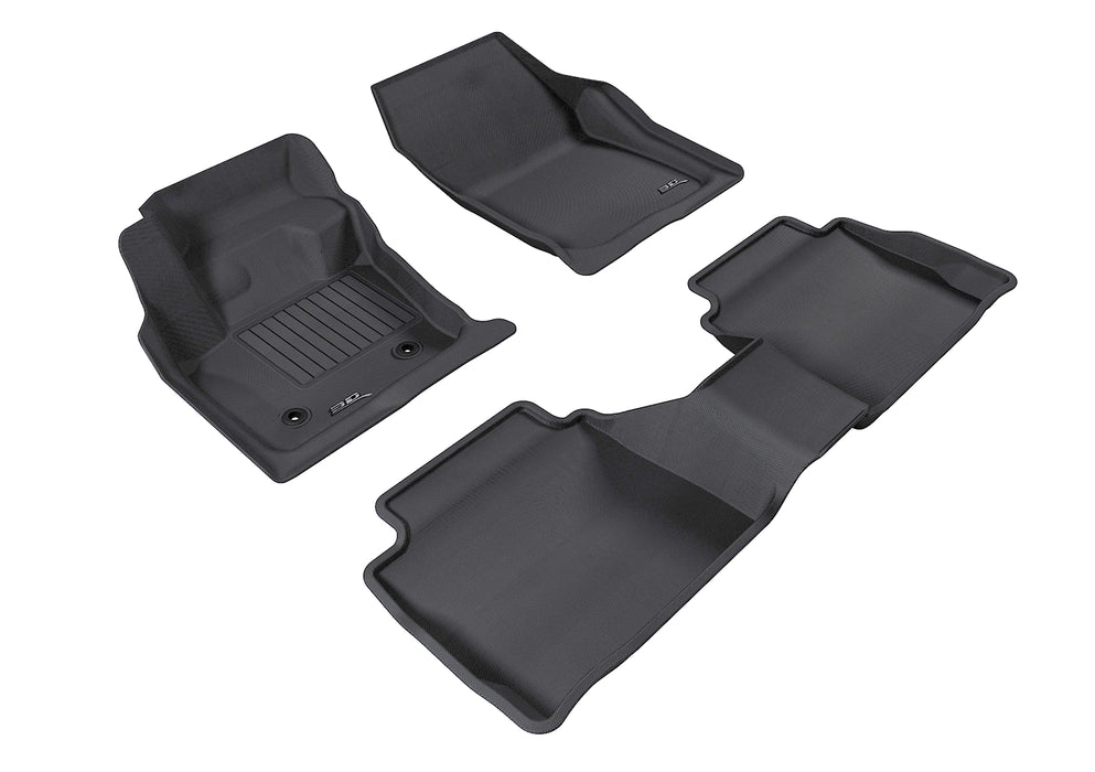 3D MAXpider Floor Mat For LINCOLN MKZ 2013-2016 KAGU BLACK R1 R23D MAXpider