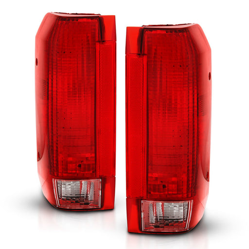 ANZO 1992-1996 Ford Bronco Taillight Red/Clear Lens (OE Replacement)ANZO