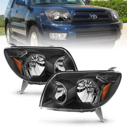 ANZO 2003-2005 Toyota 4Runner Crystal Headlights BlackANZO