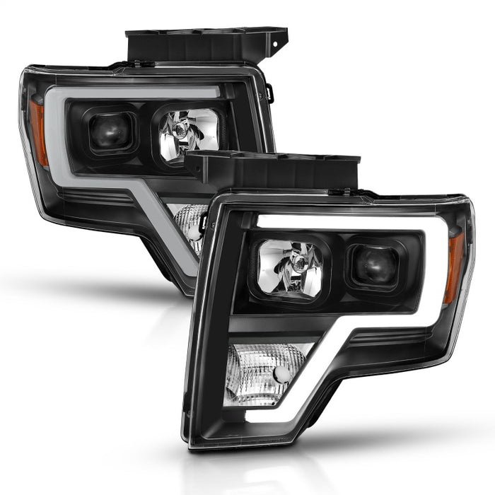 ANZO 2009-2014 Ford F-150 Projector Light Bar H.L Black AmberANZO