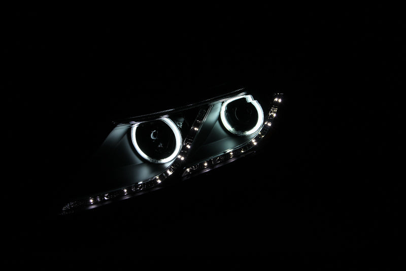 ANZO 2011-2013 Kia Optima Projector Headlights w/ Halo Black (CCFL)ANZO