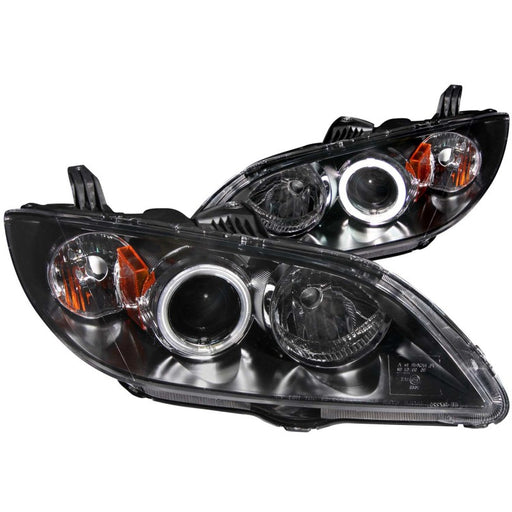 ANZO 2004-2008 Mazda 3 Projector Headlights w/ Halo Black (CCFL)ANZO