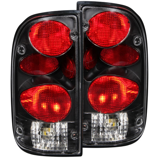 ANZO 1995-2000 Toyota Tacoma Taillights BlackANZO