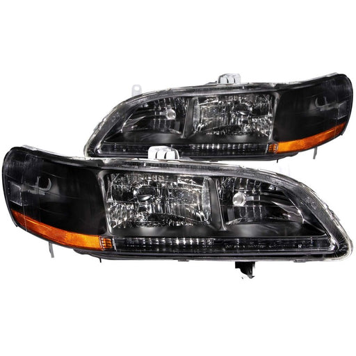 ANZO 1998-2002 Honda Accord Crystal Headlights BlackANZO