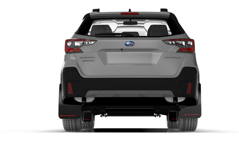 Rally Armor 20-22 Subaru Outback Black UR Mud Flap w/ Silver LogoRally Armor