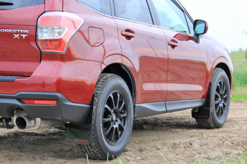 Rally Armor 14-18 Subaru Forester Black Mud Flap w/ Grey LogoRally Armor