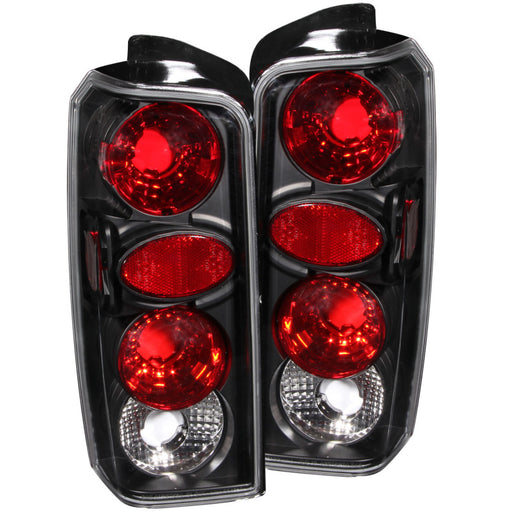 ANZO 1997-2001 Jeep Cherokee Taillights BlackANZO