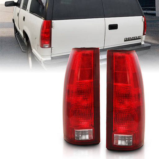 ANZO 1988-1999 Chevy C1500 Taillight Red/Clear Lens w/ Circuit Board(OE Replacement)ANZO