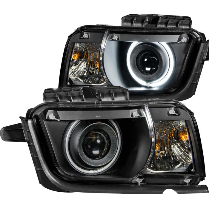 ANZO 2010-2013 Chevrolet Camaro Projector Headlights w/ Halo Black (CCFL)ANZO