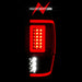 ANZO 19-22 Ford Ranger Full LED Taillights w/ Lightbar Sequential Signal Black Housing/Clear LensANZO