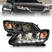 ANZO 2013-2015 Honda Accord Projector Headlights w/ U-Bar BlackANZO