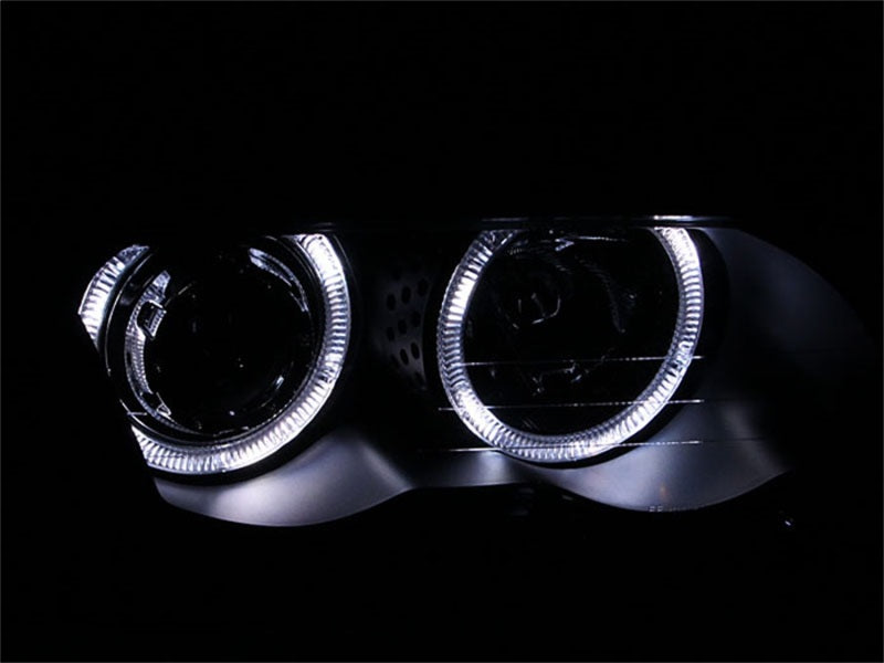 ANZO 1999-2001 BMW 3 Series E46 Projector Headlights w/ Halo Black (CCFL)ANZO