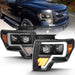 ANZO 2009-2014 Ford F-150 Projector Light Bar G4 H.L. Black AmberANZO