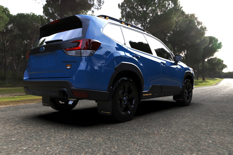 Rally Armor 2022 Subaru Forester (Incl. Wilderness) Black UR Mud Flap w/ Grey LogoRally Armor