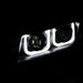 ANZO 2014-2015 Chevrolet Camaro Projector Headlights w/ U-Bar BlackANZO