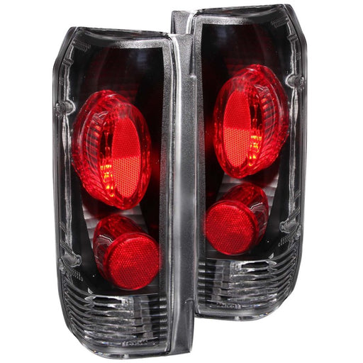 ANZO 1989-1996 Ford F-150 Taillights BlackANZO