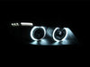 ANZO 2006-2008 BMW 3 Series E90-E91 Projector Headlights w/ Halo w/ LED Bar Black (CCFL)ANZO