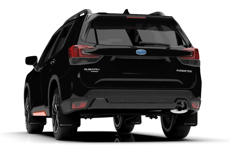 Rally Armor 19-21 Subaru Forester Black UR Mud Flap w/ White LogoRally Armor