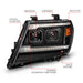 ANZO 09-20 Nissan Frontier Black Projector Plank Style DRL w/ Switchback & Sequential LED DRLANZO