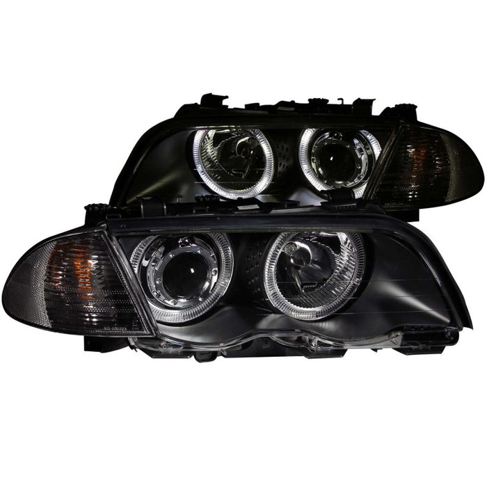 ANZO 1999-2001 BMW 3 Series E46 Projector Headlights w/ Halo Black (CCFL)ANZO