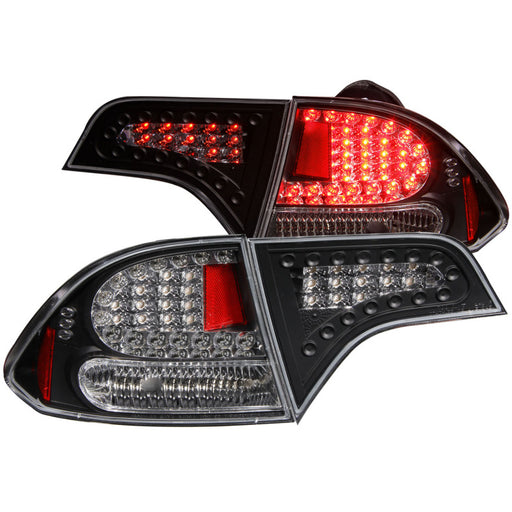 ANZO 2006-2011 Honda Civic LED Taillights BlackANZO