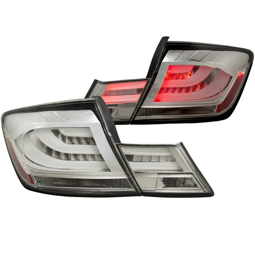 ANZO 2013-2015 Honda Civic (excludes hybrid) LED Taillights ChromeANZO