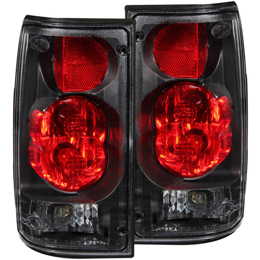 ANZO 1989-1995 Toyota Pickup Taillights BlackANZO