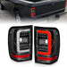 ANZO 2001-2011 Ford Ranger LED Tail Lights w/ Light Bar Black Housing Clear LensANZO