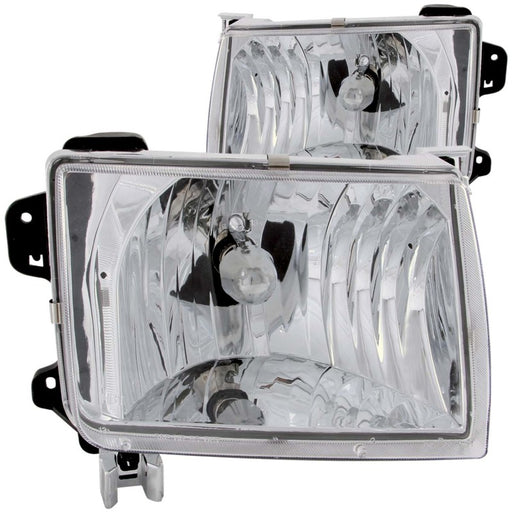 ANZO 1998-2000 Nissan Frontier Crystal Headlights ChromeANZO