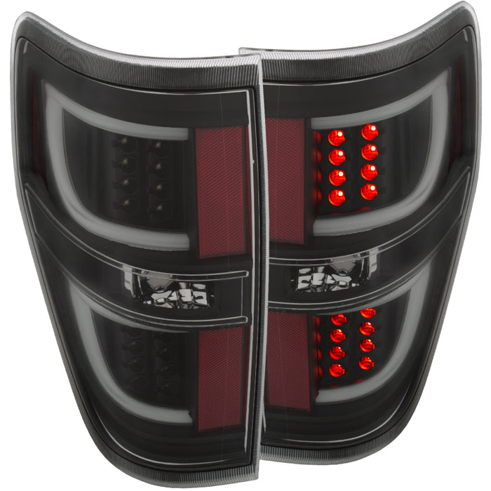 ANZO 2009-2013 Ford F-150 LED Taillights BlackANZO