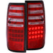 ANZO 1991-1997 Toyota Land Cruiser Fj LED Taillights Red/ClearANZO