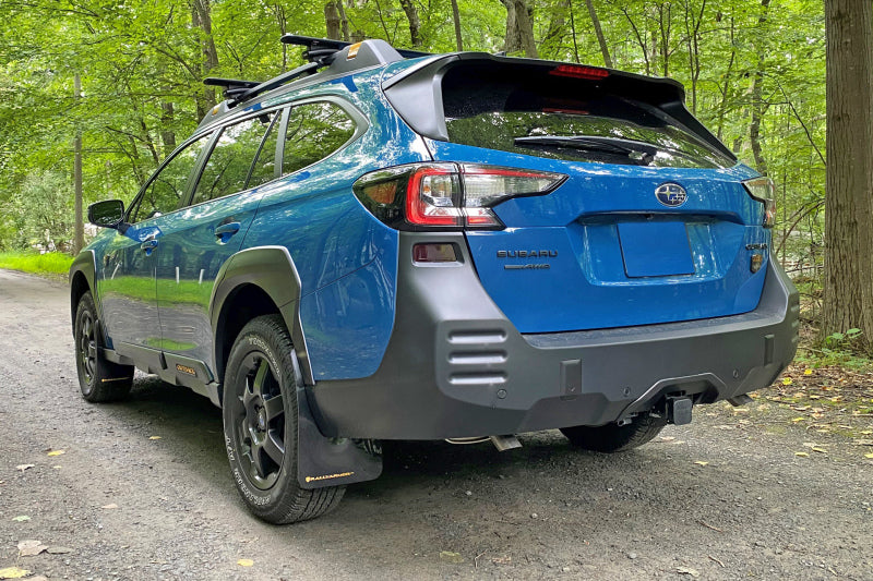 Rally Armor 2022 Subaru Outback Wilderness Black Mud Flap Blue LogoRally Armor