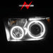 ANZO 2007-2013 Toyota Tundra Projector Headlights w/ Halo Black (CCFL)ANZO