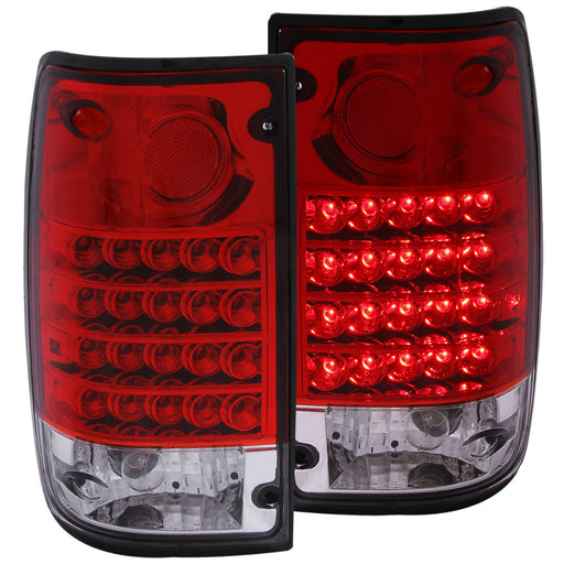 ANZO 1989-1995 Toyota Pickup LED Taillights Red/ClearANZO