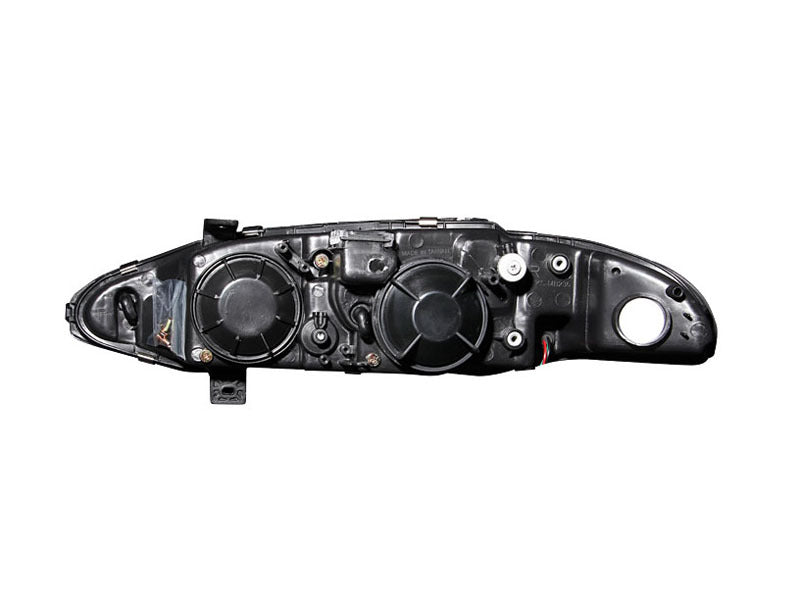 ANZO 1997-1999 Mitsubishi Eclipse Projector Headlights w/ Halo Black G2ANZO