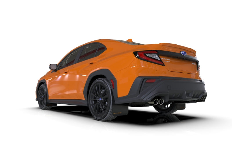 Rally Armor 2022 Subaru WRX Black UR Mud Flap w/ Orange LogoRally Armor