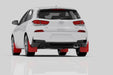 Rally Armor 19-21 Hyundai Elantra N Line Black UR Mud Flap w/ Red LogoRally Armor