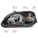 ANZO 1999-2000 Honda Civic Crystal Headlights BlackANZO