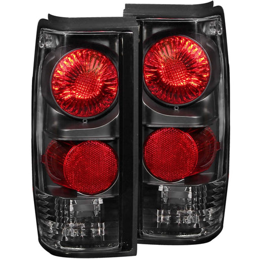 ANZO 1982-1994 Chevrolet S-10 Taillights BlackANZO