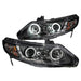 ANZO 2006-2011 Honda Civic Projector Headlights w/ Halo Black (CCFL)ANZO